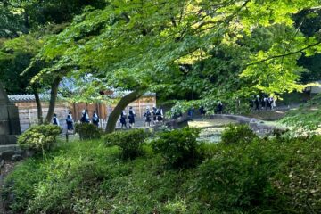 中学１年　小石川後楽園行き
